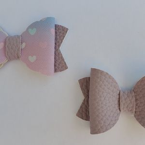 Heart and Lavendar Bow Set